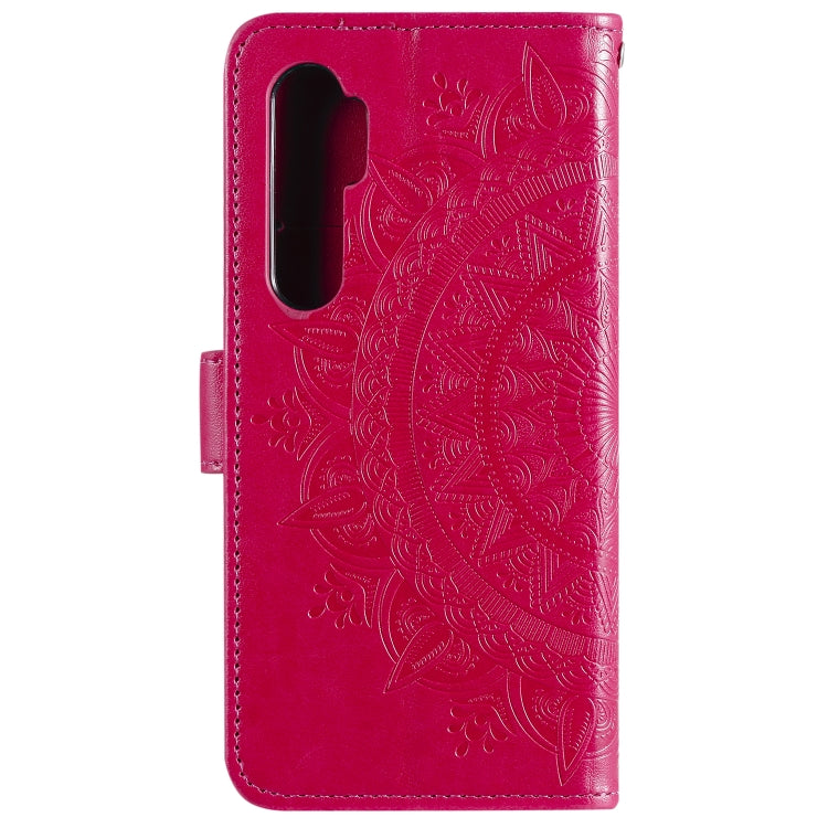 For Xiaomi Mi Note 10 Lite Totem Flower Embossed Horizontal Flip TPU + PU Leather Case with Holder & Card Slots & Wallet