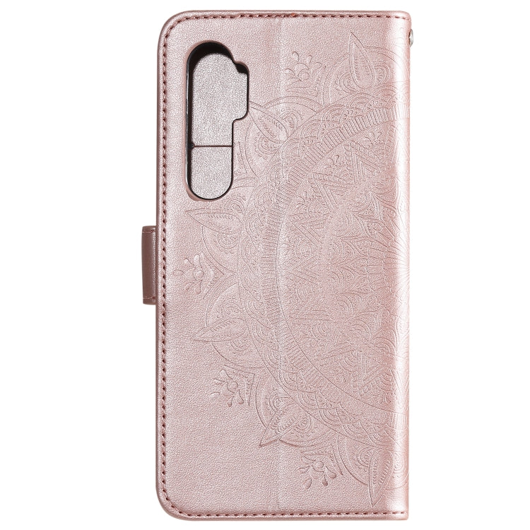 For Xiaomi Mi Note 10 Lite Totem Flower Embossed Horizontal Flip TPU + PU Leather Case with Holder & Card Slots & Wallet