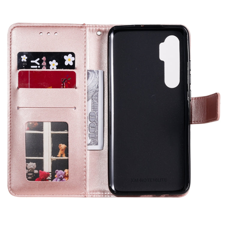 For Xiaomi Mi Note 10 Lite Totem Flower Embossed Horizontal Flip TPU + PU Leather Case with Holder & Card Slots & Wallet