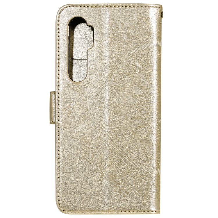 For Xiaomi Mi Note 10 Lite Totem Flower Embossed Horizontal Flip TPU + PU Leather Case with Holder & Card Slots & Wallet