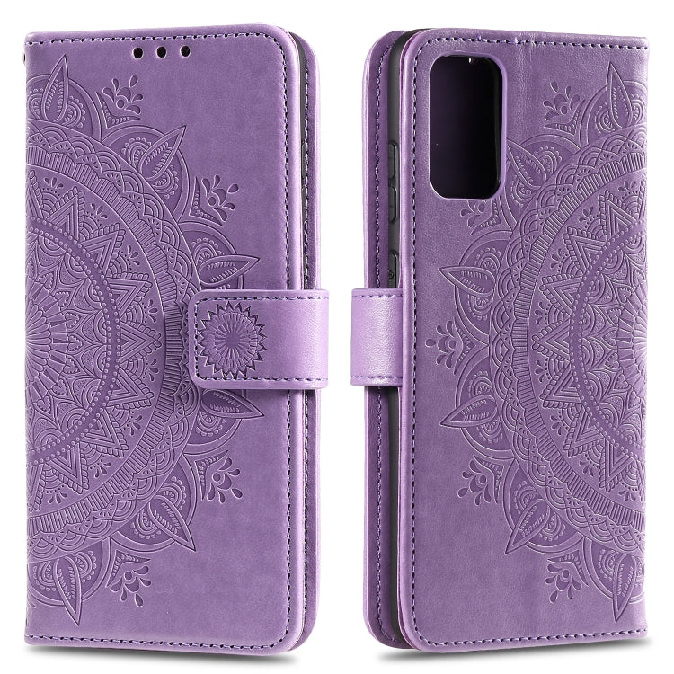 For Xiaomi Mi 10 Lite 5G Totem Flower Embossed Horizontal Flip TPU + PU Leather Case with Holder & Card Slots & Wallet