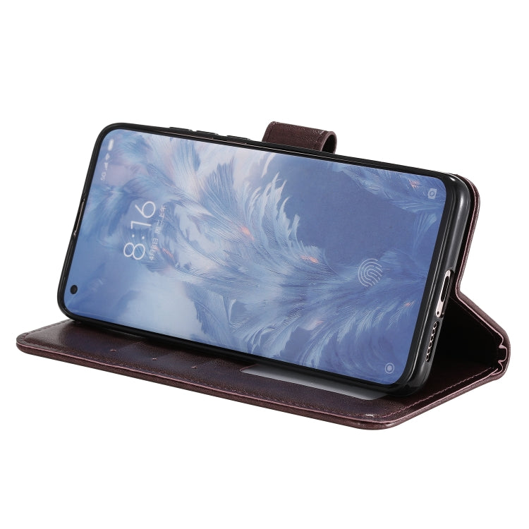 For Xiaomi Mi 10 5G Totem Flower Embossed Horizontal Flip TPU + PU Leather Case with Holder & Card Slots & Wallet