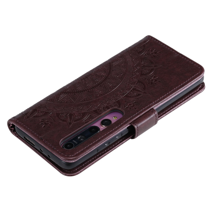 For Xiaomi Mi 10 5G Totem Flower Embossed Horizontal Flip TPU + PU Leather Case with Holder & Card Slots & Wallet