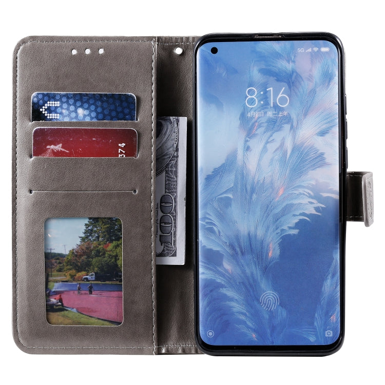 For Xiaomi Mi 10 5G Totem Flower Embossed Horizontal Flip TPU + PU Leather Case with Holder & Card Slots & Wallet