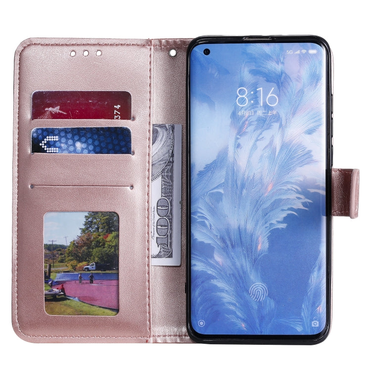 For Xiaomi Mi 10 5G Totem Flower Embossed Horizontal Flip TPU + PU Leather Case with Holder & Card Slots & Wallet