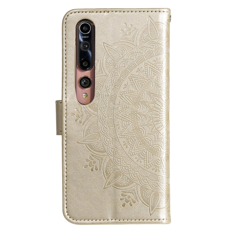 For Xiaomi Mi 10 5G Totem Flower Embossed Horizontal Flip TPU + PU Leather Case with Holder & Card Slots & Wallet