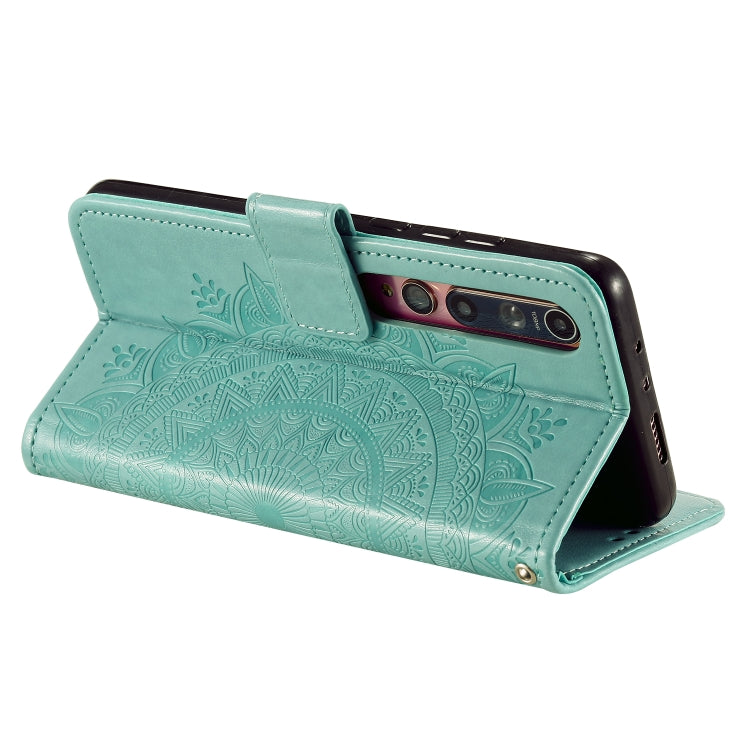 For Xiaomi Mi 10 Pro 5G Totem Flower Embossed Horizontal Flip TPU + PU Leather Case with Holder & Card Slots & Wallet