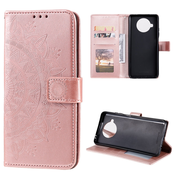 For Xiaomi Mi 10T Lite 5G Totem Flower Embossed Horizontal Flip TPU + PU Leather Case with Holder & Card Slots & Wallet