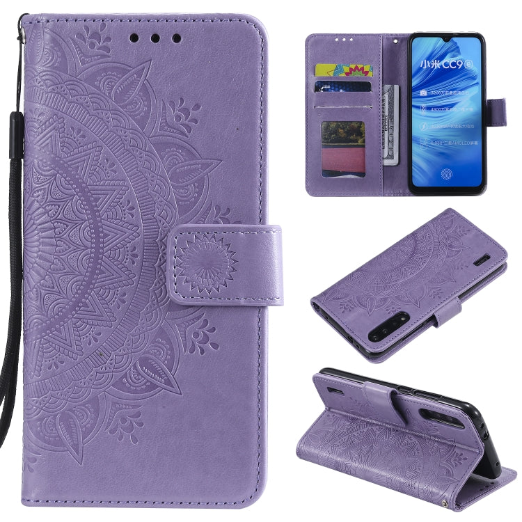 For Xiaomi Mi A3 / CC9e Totem Flower Embossed Horizontal Flip TPU + PU Leather Case with Holder & Card Slots & Wallet