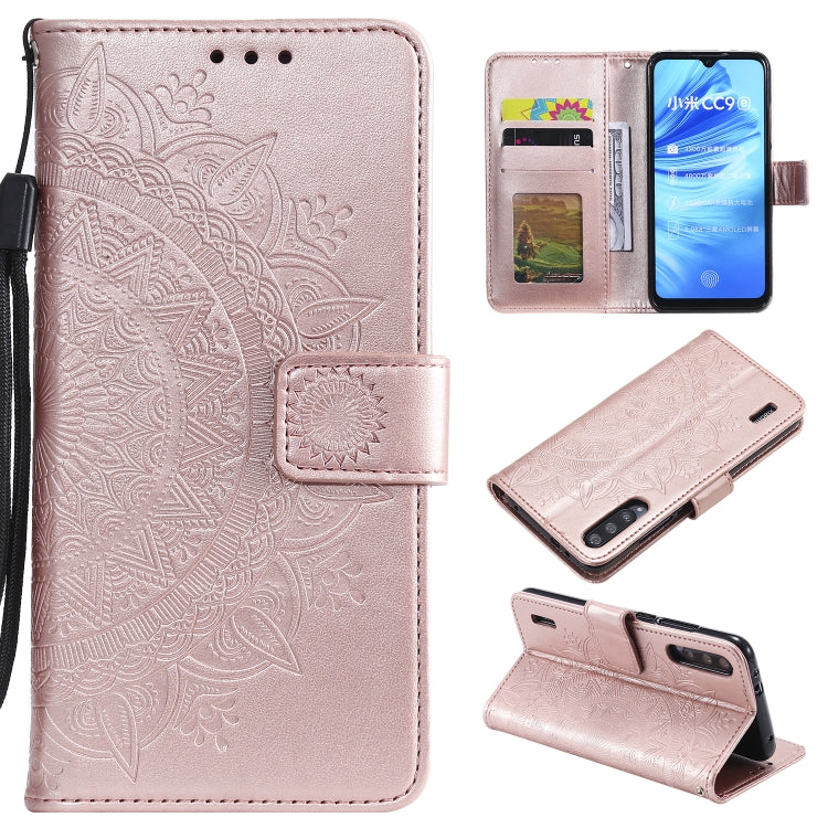 For Xiaomi Mi A3 / CC9e Totem Flower Embossed Horizontal Flip TPU + PU Leather Case with Holder & Card Slots & Wallet