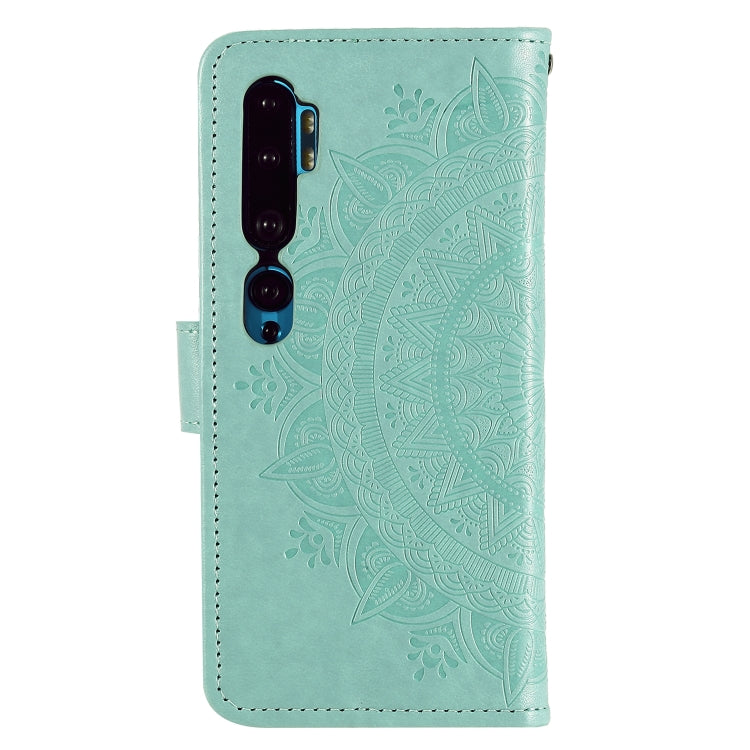 For Xiaomi Mi Note 10 Totem Flower Embossed Horizontal Flip TPU + PU Leather Case with Holder & Card Slots & Wallet