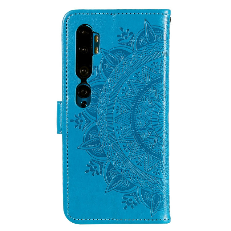 For Xiaomi Mi Note 10 Totem Flower Embossed Horizontal Flip TPU + PU Leather Case with Holder & Card Slots & Wallet
