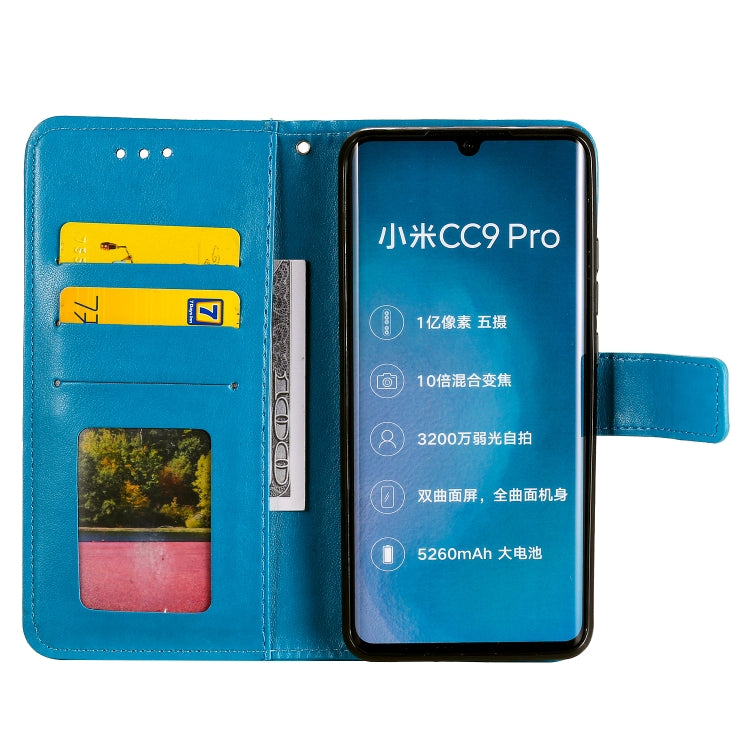 For Xiaomi Mi Note 10 Totem Flower Embossed Horizontal Flip TPU + PU Leather Case with Holder & Card Slots & Wallet