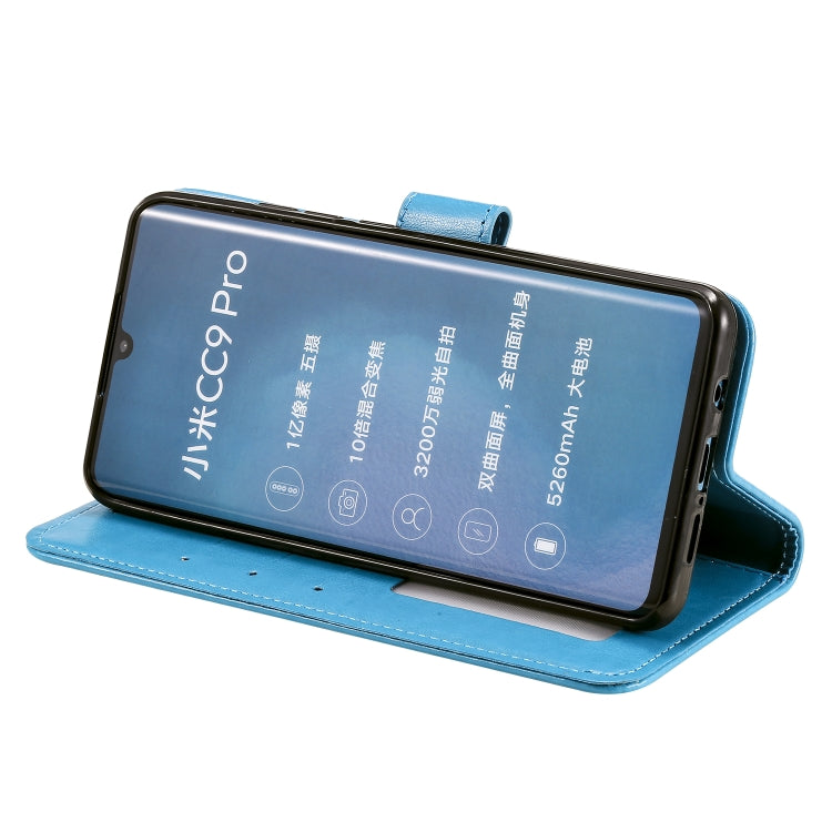 For Xiaomi Mi Note 10 Totem Flower Embossed Horizontal Flip TPU + PU Leather Case with Holder & Card Slots & Wallet