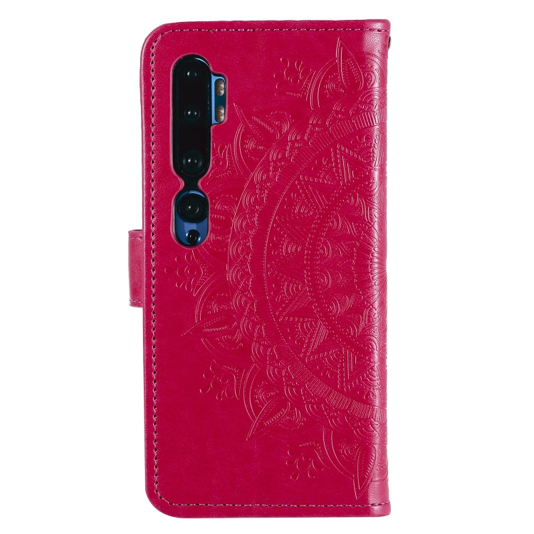 For Xiaomi Mi Note 10 Totem Flower Embossed Horizontal Flip TPU + PU Leather Case with Holder & Card Slots & Wallet