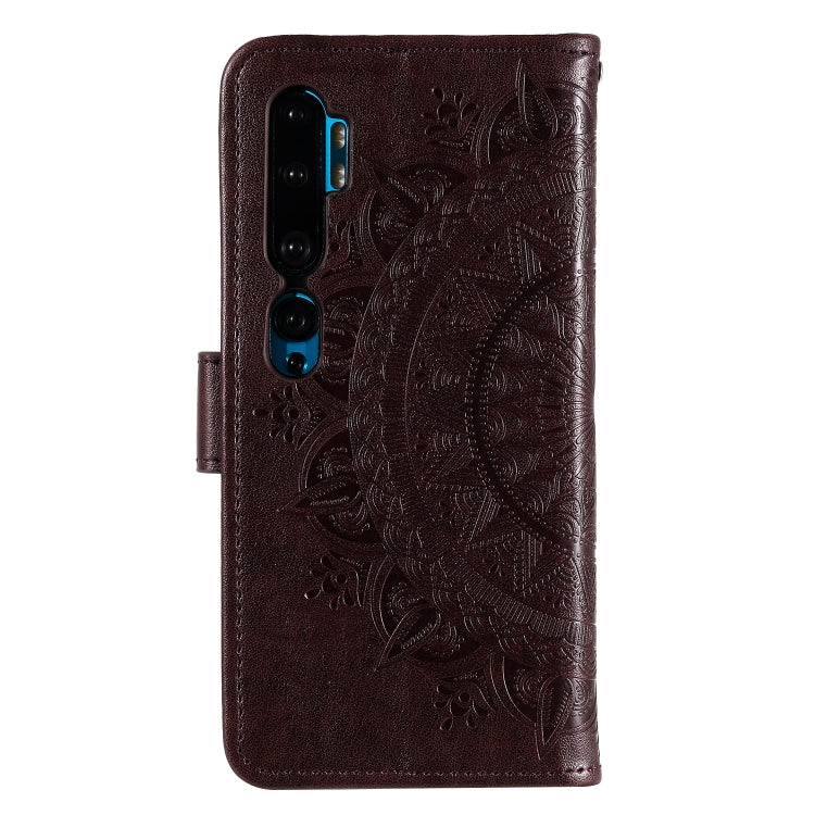 For Xiaomi Mi Note 10 Totem Flower Embossed Horizontal Flip TPU + PU Leather Case with Holder & Card Slots & Wallet