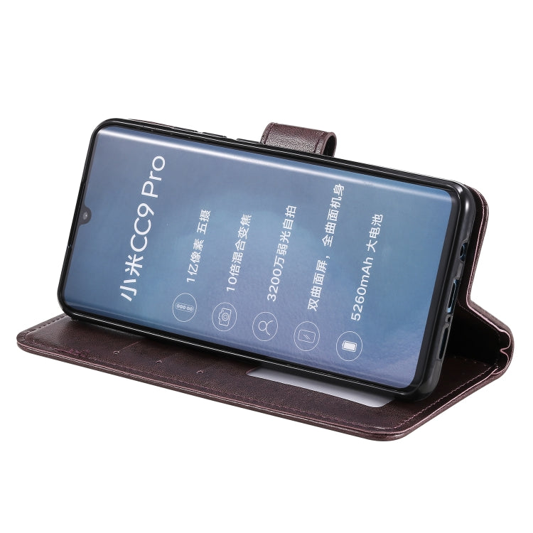 For Xiaomi Mi Note 10 Totem Flower Embossed Horizontal Flip TPU + PU Leather Case with Holder & Card Slots & Wallet