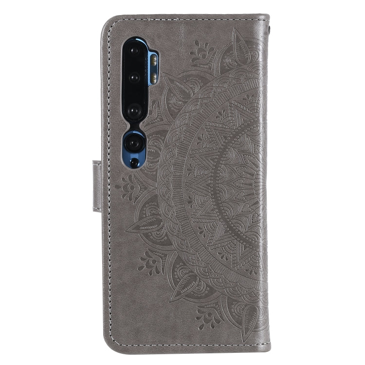 For Xiaomi Mi Note 10 Totem Flower Embossed Horizontal Flip TPU + PU Leather Case with Holder & Card Slots & Wallet
