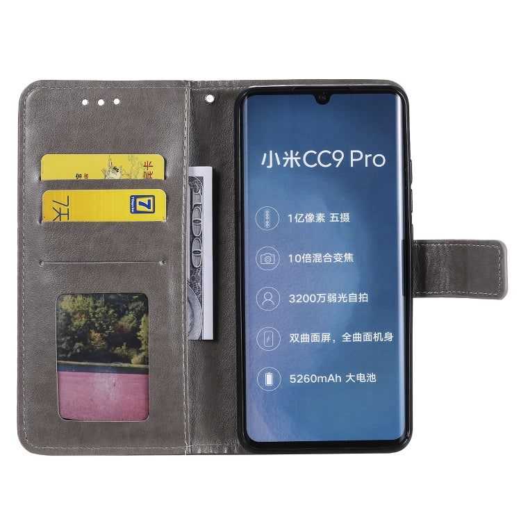 For Xiaomi Mi Note 10 Totem Flower Embossed Horizontal Flip TPU + PU Leather Case with Holder & Card Slots & Wallet