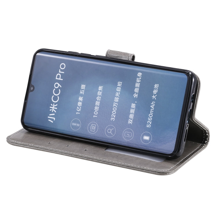 For Xiaomi Mi Note 10 Totem Flower Embossed Horizontal Flip TPU + PU Leather Case with Holder & Card Slots & Wallet