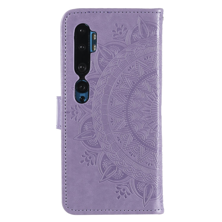 For Xiaomi Mi Note 10 Totem Flower Embossed Horizontal Flip TPU + PU Leather Case with Holder & Card Slots & Wallet