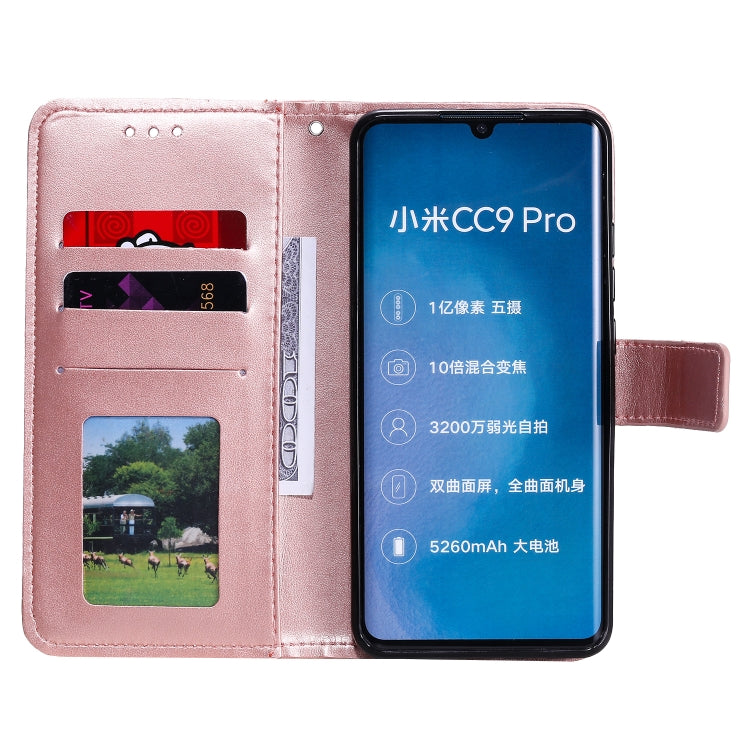 For Xiaomi Mi Note 10 Totem Flower Embossed Horizontal Flip TPU + PU Leather Case with Holder & Card Slots & Wallet