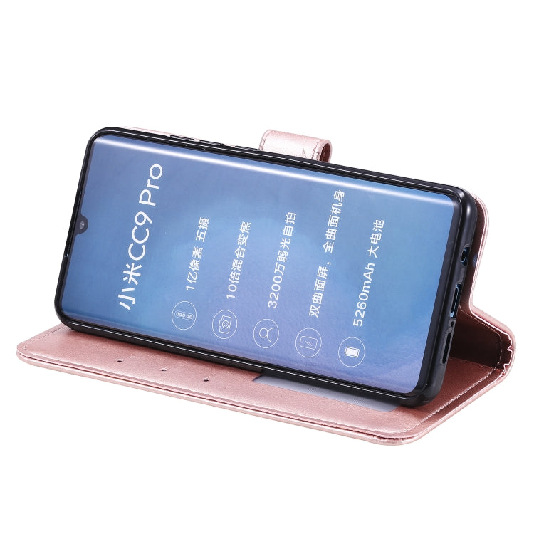 For Xiaomi Mi Note 10 Totem Flower Embossed Horizontal Flip TPU + PU Leather Case with Holder & Card Slots & Wallet