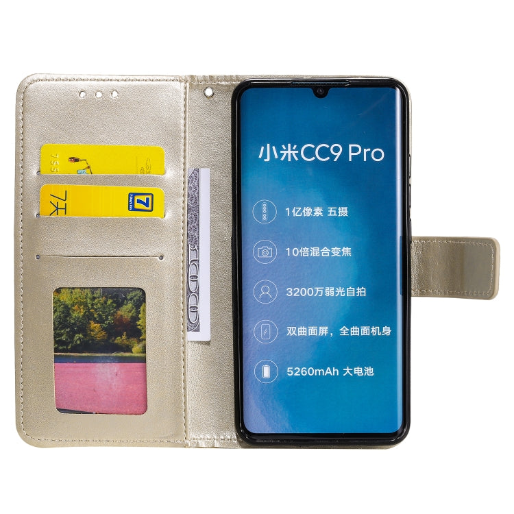 For Xiaomi Mi Note 10 Totem Flower Embossed Horizontal Flip TPU + PU Leather Case with Holder & Card Slots & Wallet