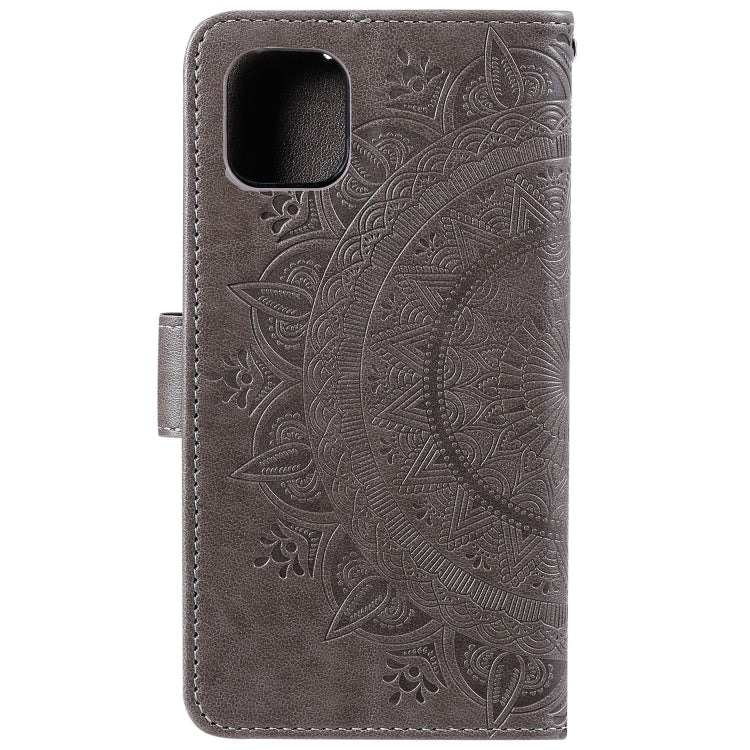 For Xiaomi Mi 11 Totem Flower Embossed Horizontal Flip TPU + PU Leather Case with Holder & Card Slots & Wallet
