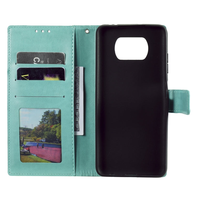 For Xiaomi Poco X3 Totem Flower Embossed Horizontal Flip TPU + PU Leather Case with Holder & Card Slots & Wallet