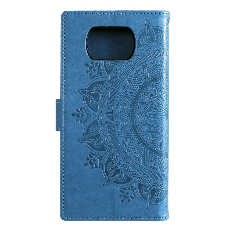 For Xiaomi Poco X3 Totem Flower Embossed Horizontal Flip TPU + PU Leather Case with Holder & Card Slots & Wallet