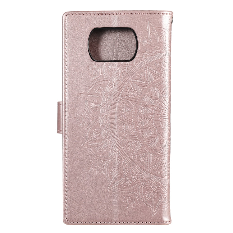 For Xiaomi Poco X3 Totem Flower Embossed Horizontal Flip TPU + PU Leather Case with Holder & Card Slots & Wallet