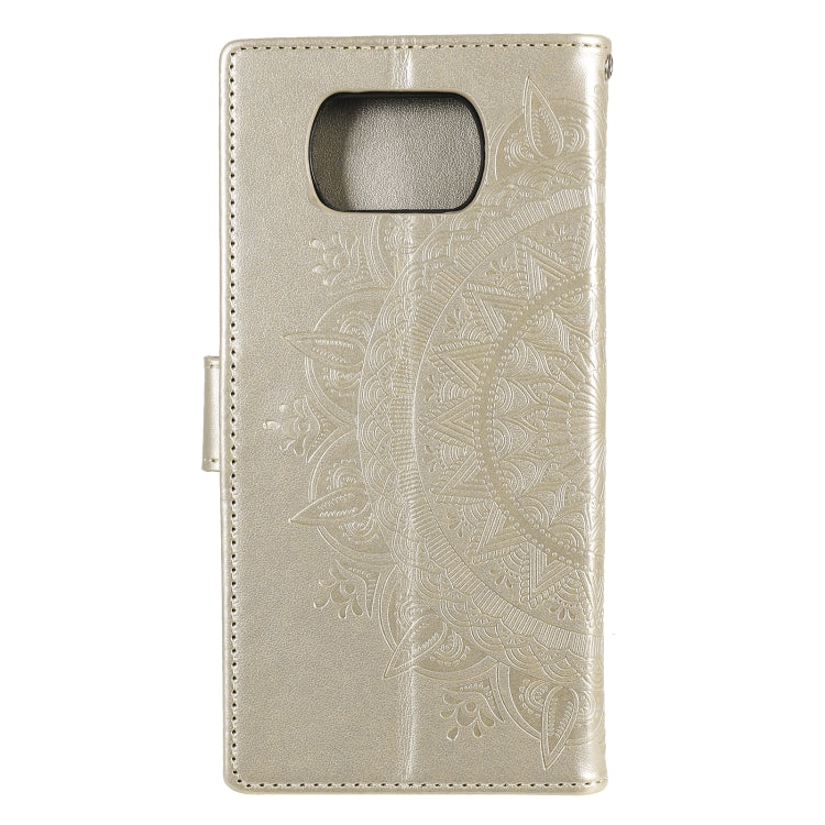 For Xiaomi Poco X3 Totem Flower Embossed Horizontal Flip TPU + PU Leather Case with Holder & Card Slots & Wallet