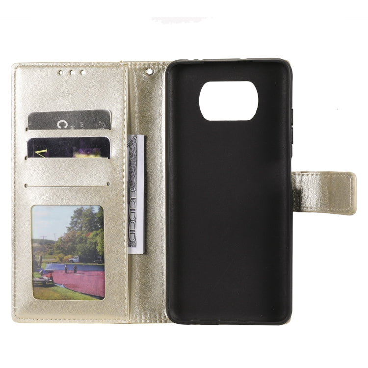 For Xiaomi Poco X3 Totem Flower Embossed Horizontal Flip TPU + PU Leather Case with Holder & Card Slots & Wallet