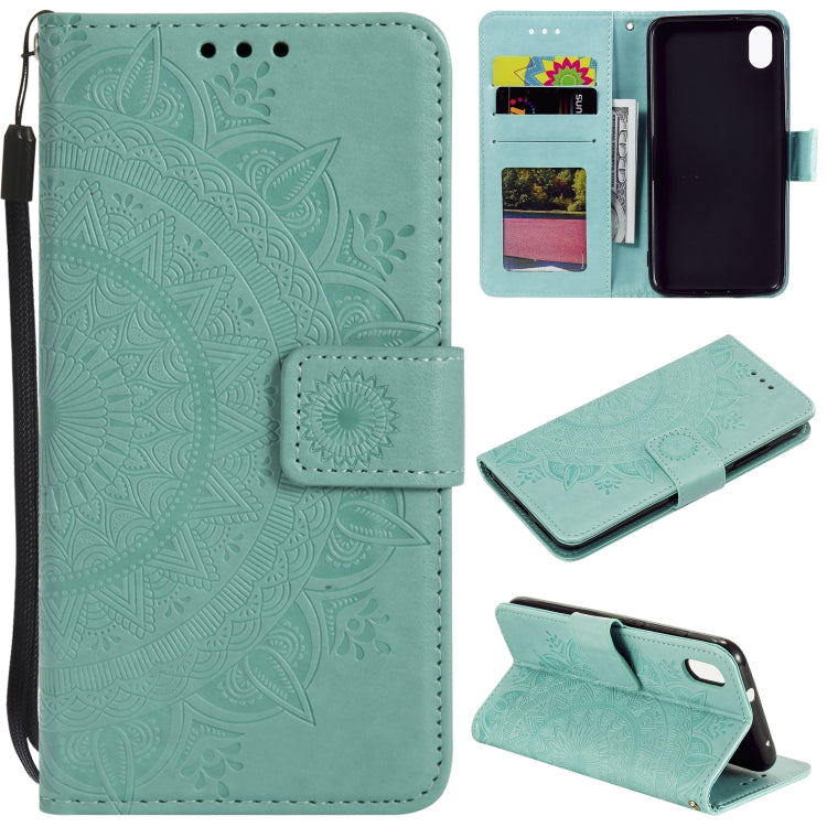 For Xiaomi Redmi 7A Totem Flower Embossed Horizontal Flip TPU + PU Leather Case with Holder & Card Slots & Wallet