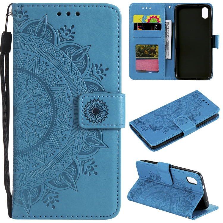 For Xiaomi Redmi 7A Totem Flower Embossed Horizontal Flip TPU + PU Leather Case with Holder & Card Slots & Wallet