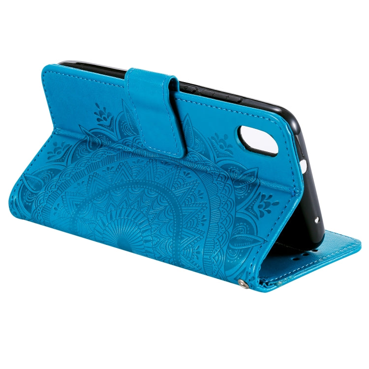 For Xiaomi Redmi 7A Totem Flower Embossed Horizontal Flip TPU + PU Leather Case with Holder & Card Slots & Wallet