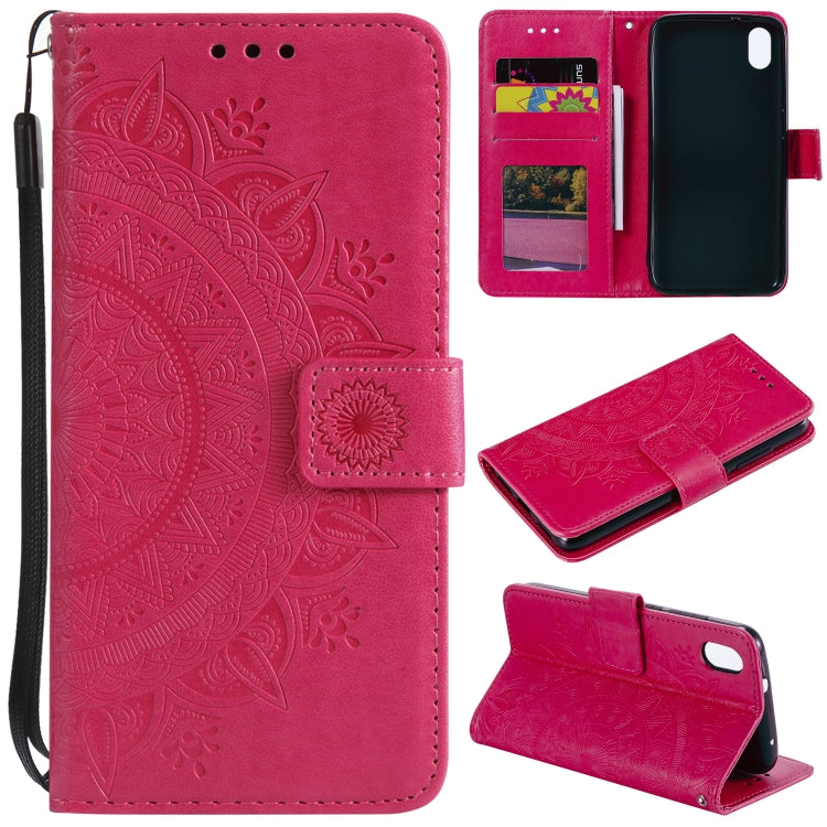 For Xiaomi Redmi 7A Totem Flower Embossed Horizontal Flip TPU + PU Leather Case with Holder & Card Slots & Wallet
