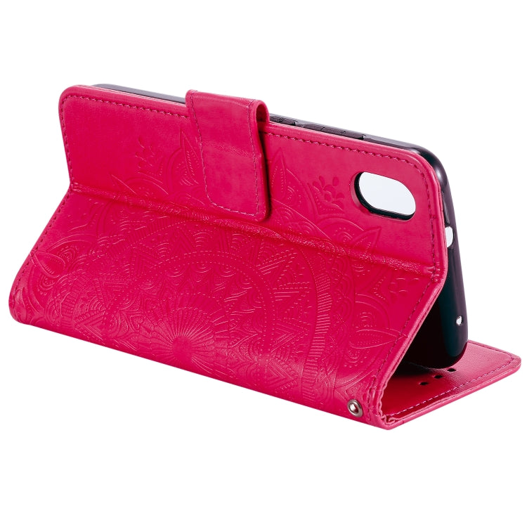 For Xiaomi Redmi 7A Totem Flower Embossed Horizontal Flip TPU + PU Leather Case with Holder & Card Slots & Wallet