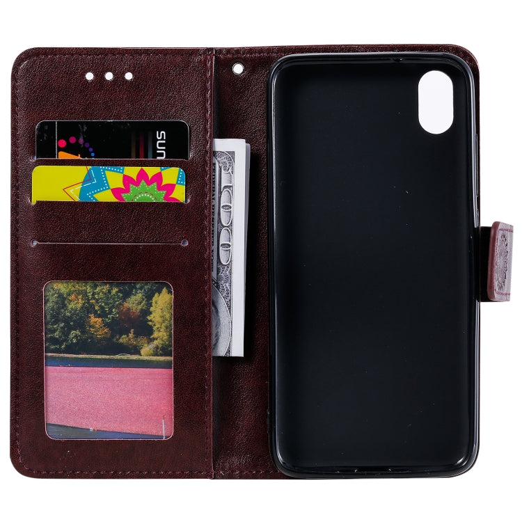 For Xiaomi Redmi 7A Totem Flower Embossed Horizontal Flip TPU + PU Leather Case with Holder & Card Slots & Wallet