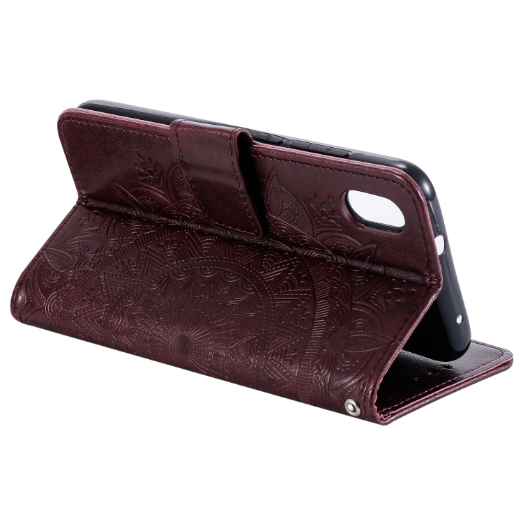 For Xiaomi Redmi 7A Totem Flower Embossed Horizontal Flip TPU + PU Leather Case with Holder & Card Slots & Wallet