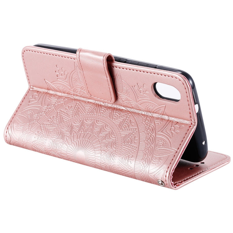 For Xiaomi Redmi 7A Totem Flower Embossed Horizontal Flip TPU + PU Leather Case with Holder & Card Slots & Wallet
