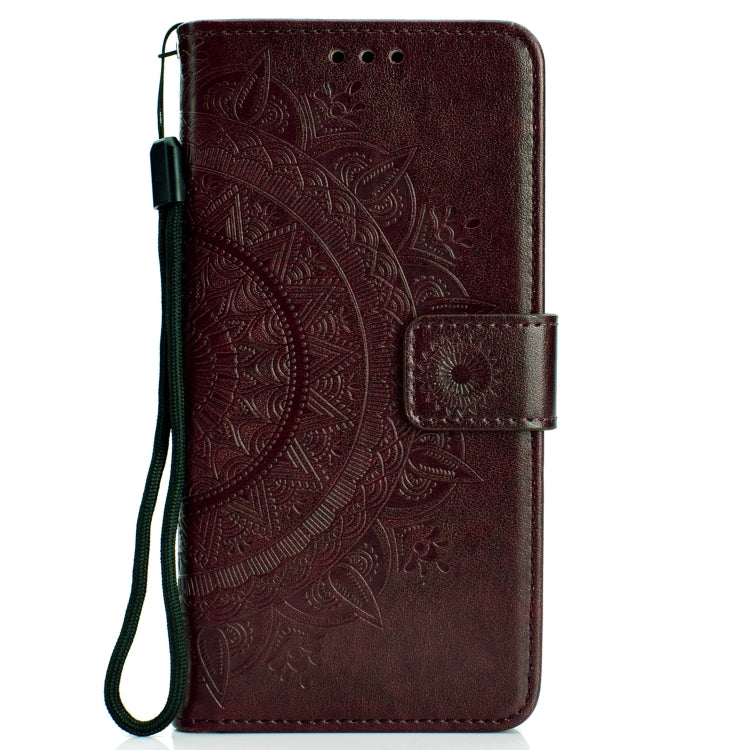 For OPPO A8 Totem Flower Embossed Horizontal Flip TPU + PU Leather Case with Holder & Card Slots & Wallet