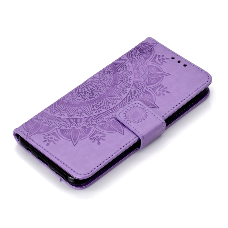 For OPPO A8 Totem Flower Embossed Horizontal Flip TPU + PU Leather Case with Holder & Card Slots & Wallet