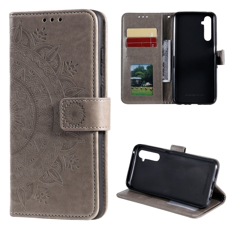 For OPPO Realme 6 Pro Totem Flower Embossed Horizontal Flip TPU + PU Leather Case with Holder & Card Slots & Wallet