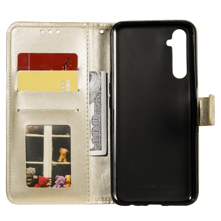 For OPPO Realme 6 Pro Totem Flower Embossed Horizontal Flip TPU + PU Leather Case with Holder & Card Slots & Wallet