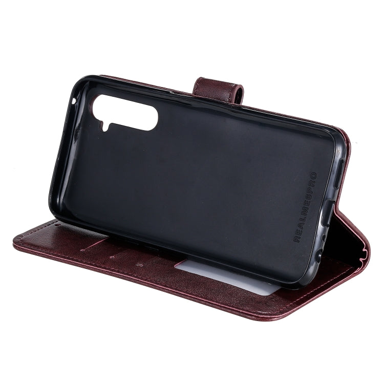 For OPPO Realme 6 Pro Totem Flower Embossed Horizontal Flip TPU + PU Leather Case with Holder & Card Slots & Wallet