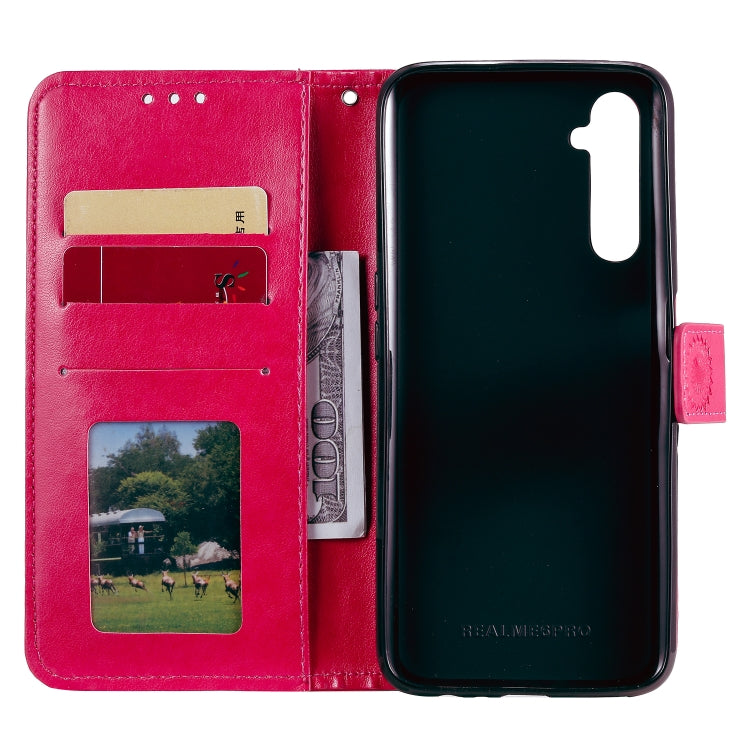 For OPPO Realme 6 Pro Totem Flower Embossed Horizontal Flip TPU + PU Leather Case with Holder & Card Slots & Wallet