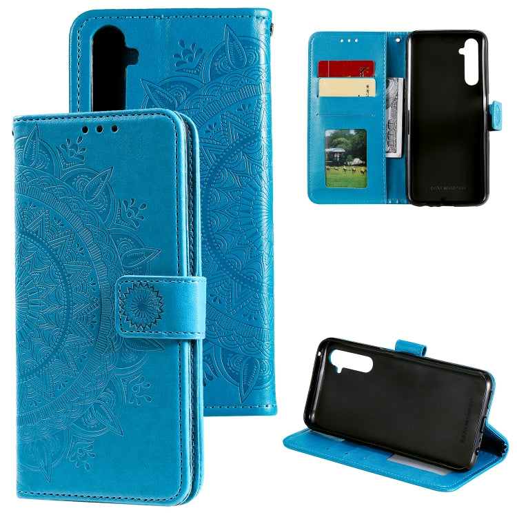 For OPPO Realme 6 Pro Totem Flower Embossed Horizontal Flip TPU + PU Leather Case with Holder & Card Slots & Wallet