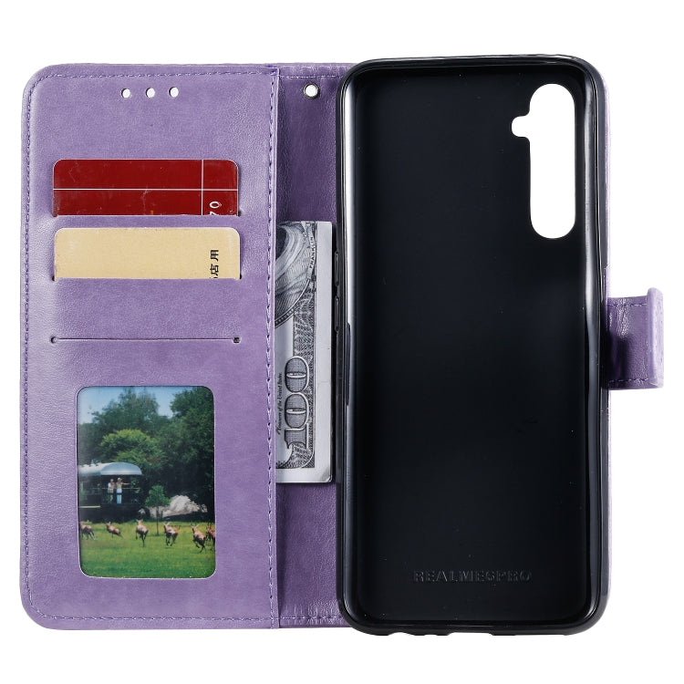 For OPPO Realme 6 Pro Totem Flower Embossed Horizontal Flip TPU + PU Leather Case with Holder & Card Slots & Wallet